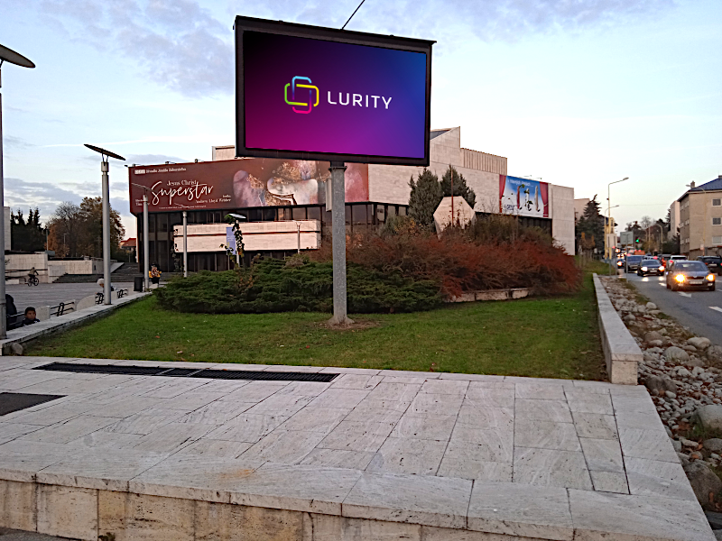 Digital outdoor advertising LED screens